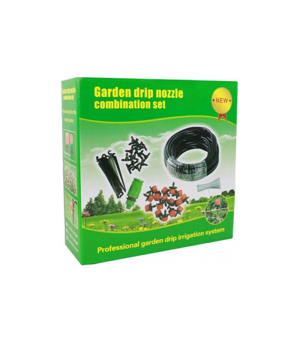 Λάστιχο Ποτίσματος Garden Drip Nozzle Combination Set 15m Dealme.gr
